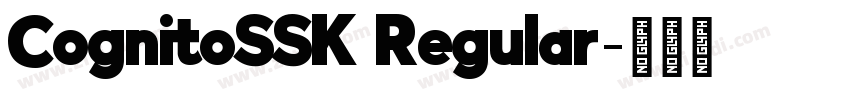 CognitoSSK Regular字体转换